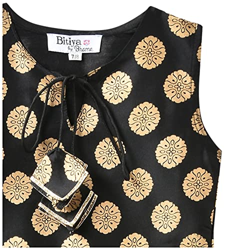 Image of Bitiya By Bhama Girl's Silk Kurta & Palazzo