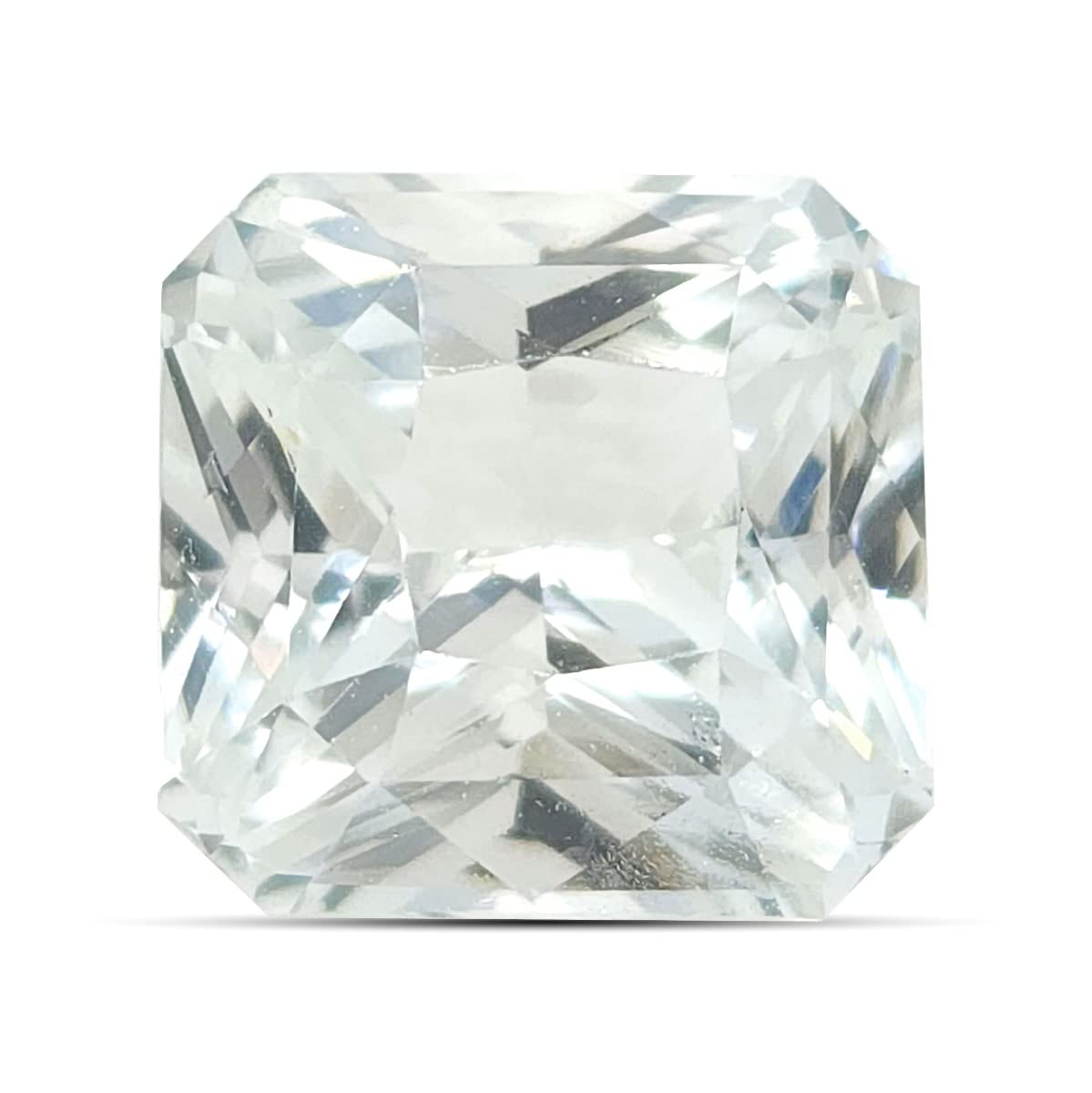 19.25 Ratti / 18.50 Carat Squire Cut Zircon Cubic Zirconia (Zircon) White American Diamond Excellent Quality Lab Certified Gemstone for Man Or Women-image-45