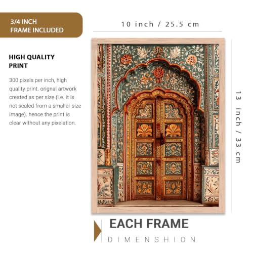 Image of kotart Indian Art Traditional Paintings for Living Room | Framed Wall Painting for Home Room Bedroom Office Wall Decor | Wall Poster With frames Set of 3 (10X13 inch)