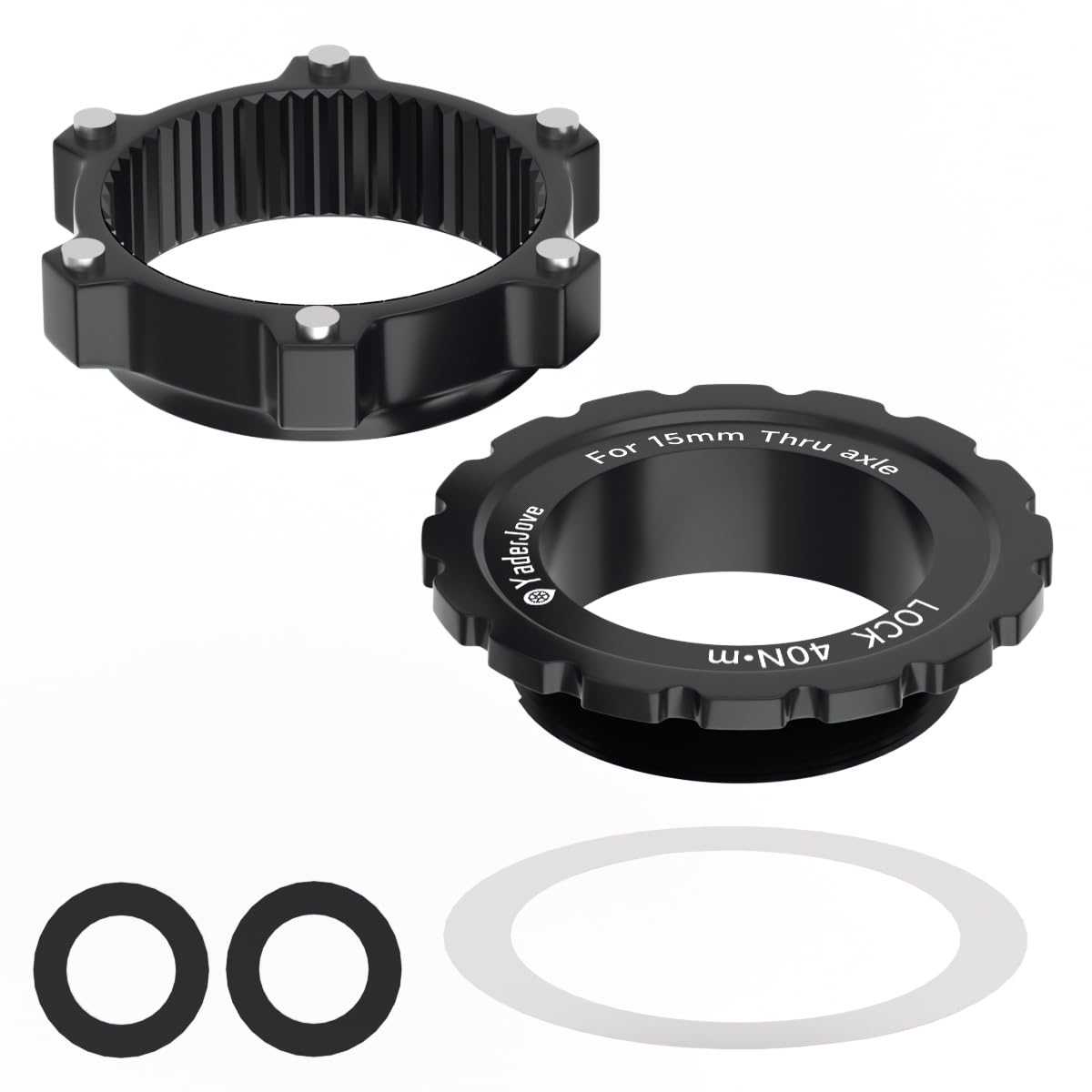 Bicycle Hub Centerlock to 6-Bolt Rotor Adapter 6-Bolt Rotors Disc Brake CenterLock Adapter 100/15mm to 110/15mm