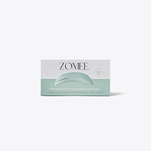 Miniatura 4 de Zomee Masajeador de lactancia de calentamiento y enfriamiento terapia de calor, frío y vibración 3 en 1 para alivio de la lactancia materna y un