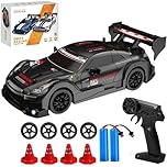 Agarte RC Drift Car, 1:24 4WD Remote Control With Cool Lighting & 2 Batteries, 50 Mins Play Time, 20km/h High Speed Racing, 2.4Ghz Radio Controlled Toy Gift for Kids