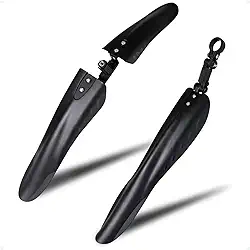 Par de Paralamas Guarda-lamas de Bicicleta, Ciclismo MTB, Mountain Bike, Para-lamas Dianteiros e Traseiros, À Prova de Poeira, Proteção Contra Respingos, Água e Lama, Acessório de Ciclismo Durável.