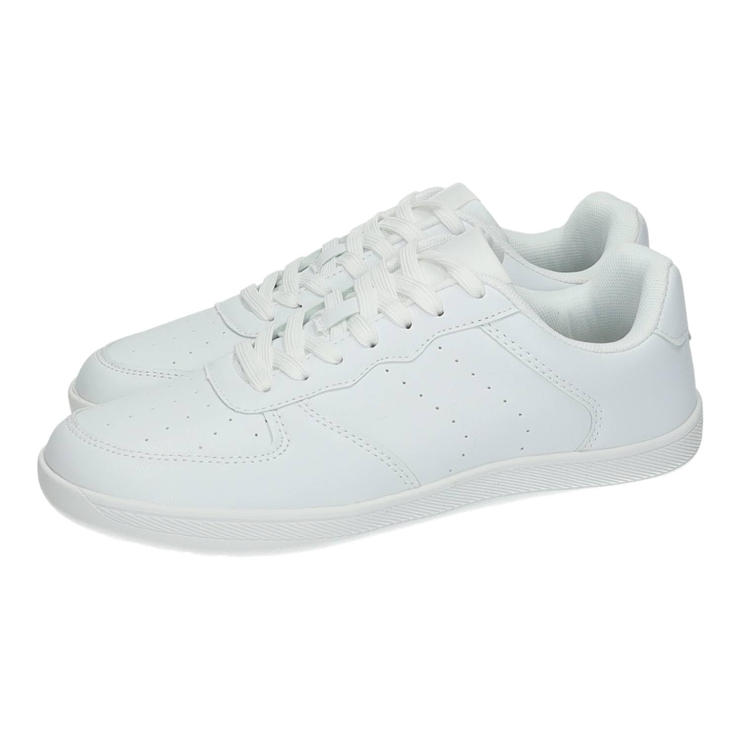 DEMAX DEMAX 7-1225A Deportivas Barefoot 7-1225A. Blancas para Mujer con Plantilla cómoda y diseño Casual versátil,DEMAX Mujer Deportivos