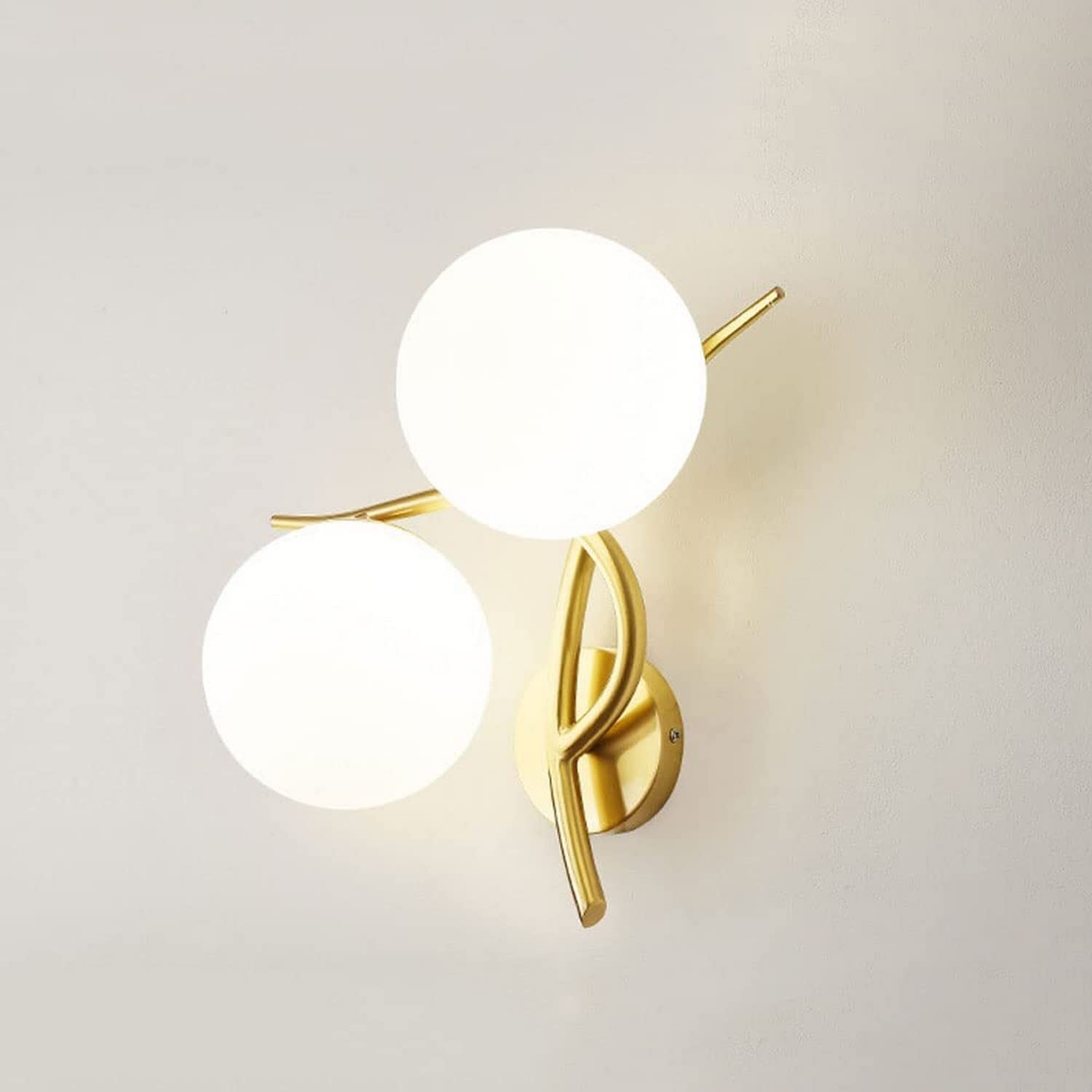 Aplique de pared interior moderno E27 de 2 luces para iluminación decorativa de escaleras 8