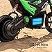 Hikiddo 24V 10Ah Electric Dirt Bike, 350W Electric Motorcycle for Kids, 150Lbs Load Capacity, Bluetooth - Green