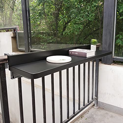 Lidengdeng Klapptisch Balkongeländer, Balkon Klapptisch, Balkon Tisch Aufklappbar Hängend, Balkon Tisch Hängend Klappbar… – Bild 3