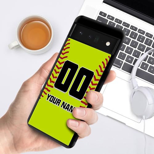 Daizag Customized Softball Sports Phone Case(01),Custom Name Number For Fans Gift Phone Case Compatible With Google Pixel 7 8 Pro 7A 4A 5A 6A 5 6 Pro 4G 5G thumb #5