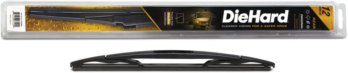 DieHard 12" Direct Fit Rear Wiper Blade 12-J, 1 Pack