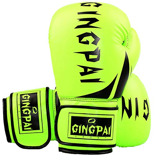 Gants de boxe pour femmes vert sac de frappe muay thai mma