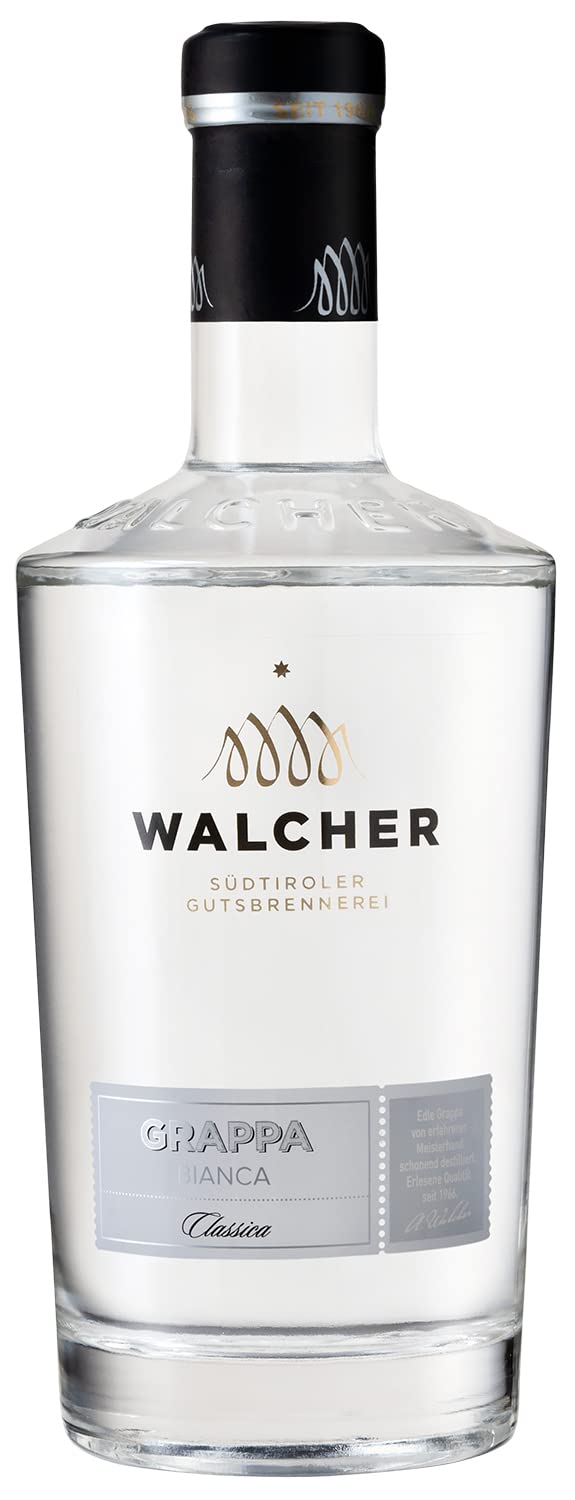 Walcher Grappa Bianca – Harmonisch, milde Grappa aus Südtirol (1 x 0,7 l)
