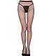Ouvert Netzstrumpfhose mit offenen Schritt, Schrittoffen - feines Netz body stocking S M L