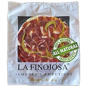 Met de Hand Gesneden Spaanse Serrano Ham 100% natuurlijk RESERVA (Schouder) – 100 Gram Serranoham in plakjes die langer dan 12 maanden zijn gerijpt. Jamon Serrano Cortado a Mano