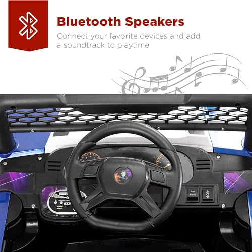 Image of Norman Jr Battery Operated 4x4 ATV Runs on Garden & Sand Surface | Jeep Toy with Remote+Steering+RGB Light+Mp3 USB Music | Rechargeable Car for Kids to Drive 3 to 12 Years | XLarge Size (Aqua Blue)