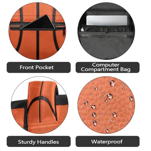 Mochila para laptop de 15.6 pulgadas y baloncesto para estudiantes 5