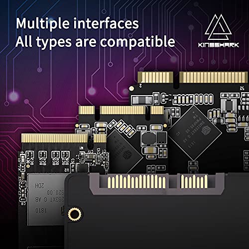 Image of Kingshark M.2 2242 SSD 64GB Ngff Internal Solid State Drive High-Performance Hard Drive for Desktop Laptop SATA III 6Gbs Includes SSD (64GB, M.2 224