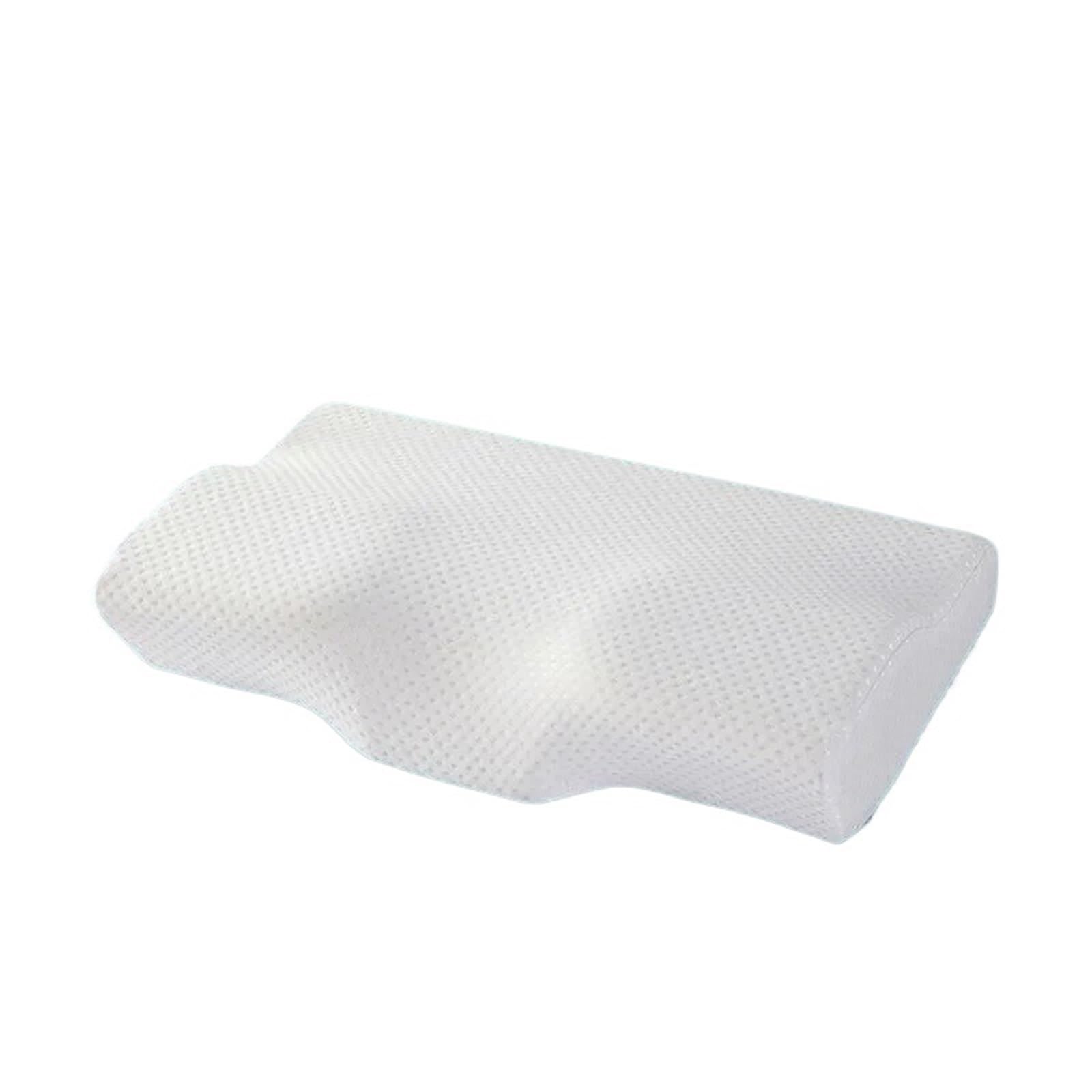 Dvmsief White Latex Pillow Neck Pillow Slow Rebound Memory Cotton Cervical Partition