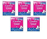 Carefree Cotton Feel Flexiform - Protegeslips sin perfume, 100 % transpirables y al mismo tiempo suaves como el algodón, para una sensación de frescura duradera