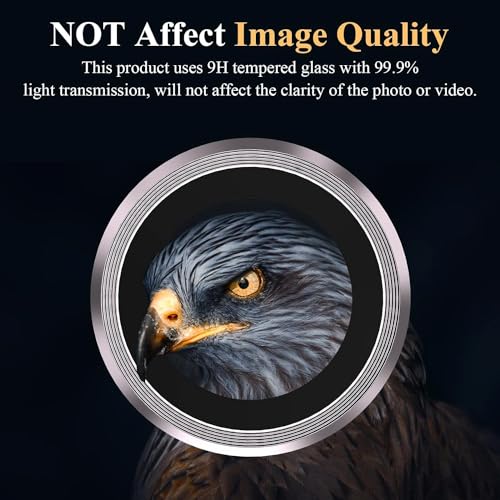 Image of Skinomi Camera Lens Protector Compatible with Samsung Galaxy S23 plus 5G [Anti-Scratch] Premium Tempered Glass Film Aluminum Alloy Lens Ring Cover, Lavender Titanium