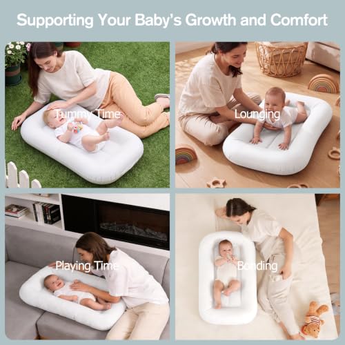 Ainiuke Baby Lounger, Infant Nest for Newborn Supervised Awake Use (White) by Ainiuke - Used condition - Image 5