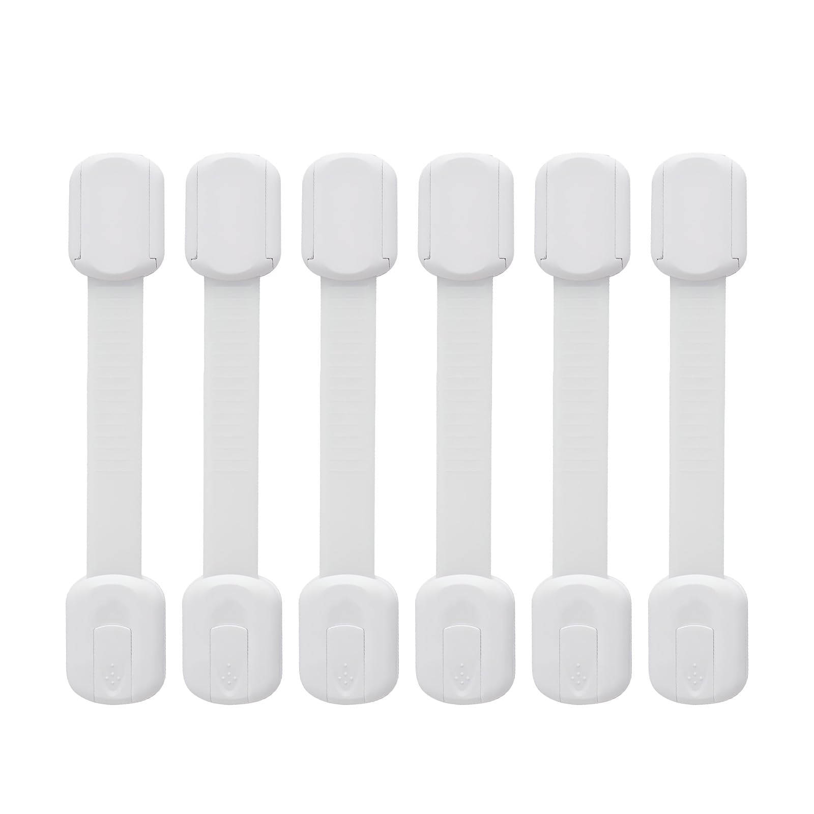 Bébé Sécurité Verrouillage Placard Enfant No Punch Strong Adhesive Adjustable Bloc Tiroir 6 Pièces Blanc
