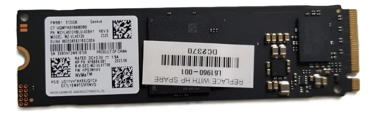 Amazon.com: Samsung PM9B1 512GB 2280 M.2 SSD NVMe PCIe 4.0 Gen4 x4