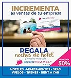 Bonotravel Regalos de Empresa Incrementa Las Ventas de tu Empresa regalando Noches DE Hotel, BALNEARIOS 2X1, VUELOS ETC. Incluye Talonario Pack 10 Unidades