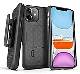 Case with Belt Clip for iPhone 11 6.1' , BELTRON Shell & Holster Combo - Super Slim Shell Case with Built-in Kickstand, Swivel Belt Clip Holster for Apple iPhone 11 6.1' - (2019)