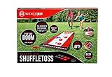 Wicked Big Sports Shuffle Toss-Supersized Game Combining Shuffle Board & Corn Hole Portable Outdoor Sport Tailgate Backyard Beach Game, Red