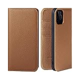 HANATORA for iPhone 14Pro ケース 手帳型 レザー キャメル PH-14Pro-Camel