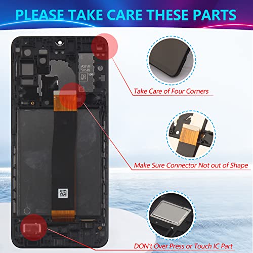 YWLRONG for Samsung Galaxy A32 5G A326U Screen Replacement LCD Display for Samsung Galaxy A32 5G A326U LCD Touch Screen Assembly Replacement with Kit by YWLRONG - Image 5