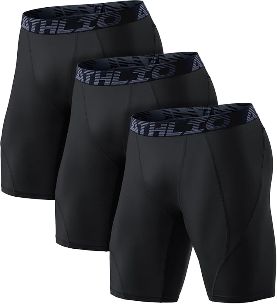 Amazon | [ATHLIO] コンプレッションウェア メンズ ショート