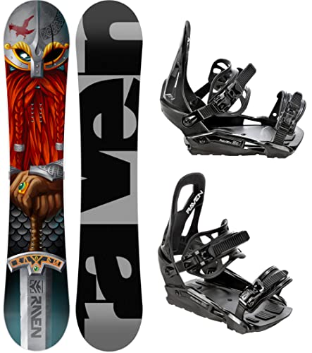 RAVEN Set da Snowboard Snowboard Dwarf + Bindung s230 Black
