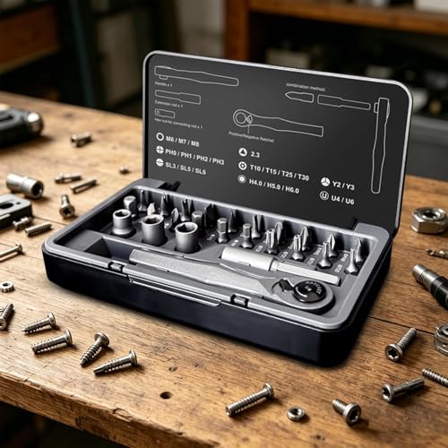 Tournevis de précision pour électronique et montres : votre kit 25 en 1 pour l'atelier maison