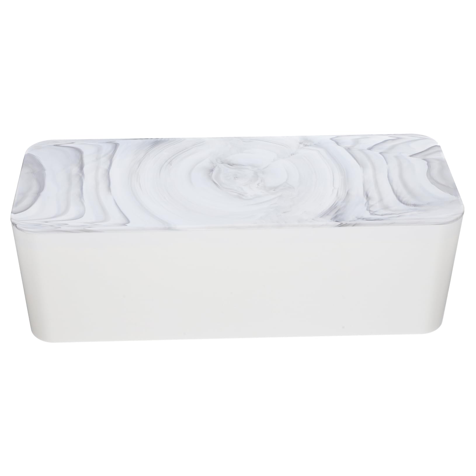 NUOBESTY Organizador de Cables de Bambú Caja de Gestión de Cables para Escritorio para Router Caja Tapa para Organizar