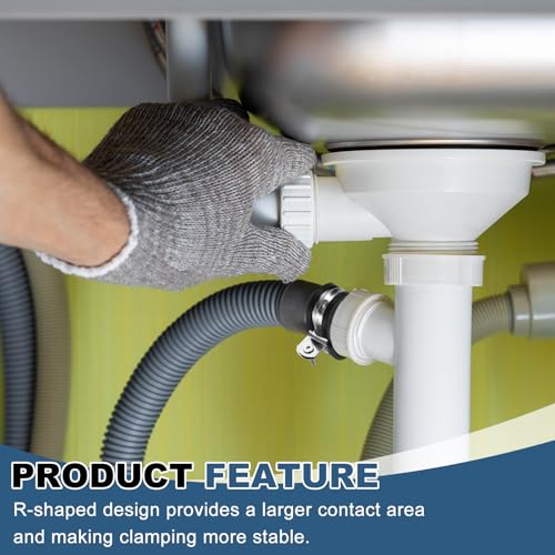 Abrazaderas M55 sourcing map de acero inoxidable 304 con plástico 20 uds 6