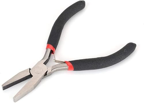FLZOSPER Mini alicates de punta de cadena, 4.5 pulgadas CR-V Alicates de precisión multifunción Stripper Herramienta de fabricación de joyas de mano