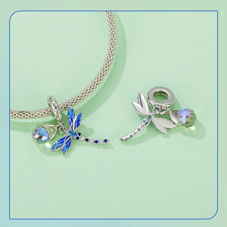 Abalorios de libélula para hacer joyas fácilmente sin perder el brillo elegante 7