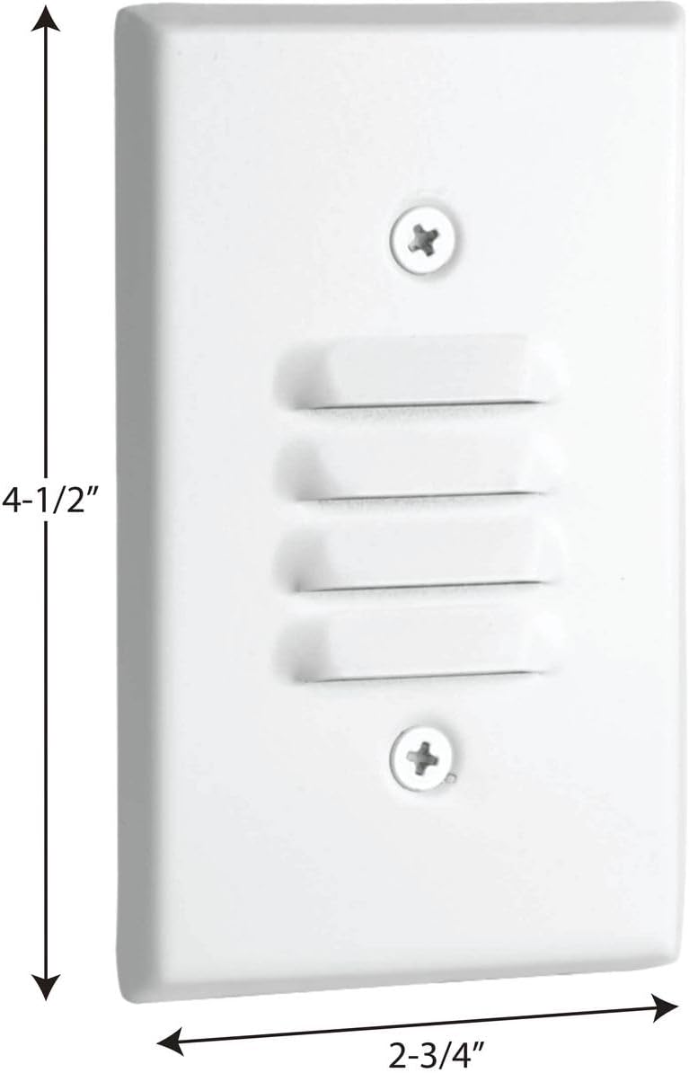 Progress Lighting LED Indoor Louvered Step Light, Indoor, P660003-028-30K, Satin White