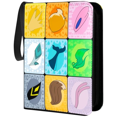 Classeur Cartes, Porte Carte à Collectionner Capacité de 50 Pages 400 Cartes, Livre Rangement Cartes, Pochette Carte Jeu, Range Livre Cartes, Album Carte Imperméable avec Fermeture éclair, Blanc