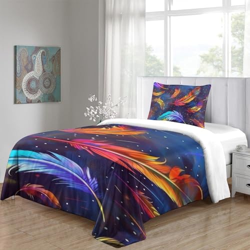 Housse de couette 135x200 cm fermeture éclair pour lit single - 5