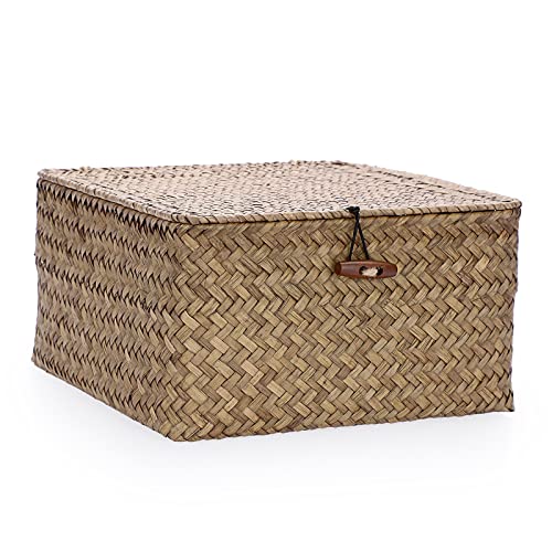 Hipiwe Medium Seagrass Basket with Lid