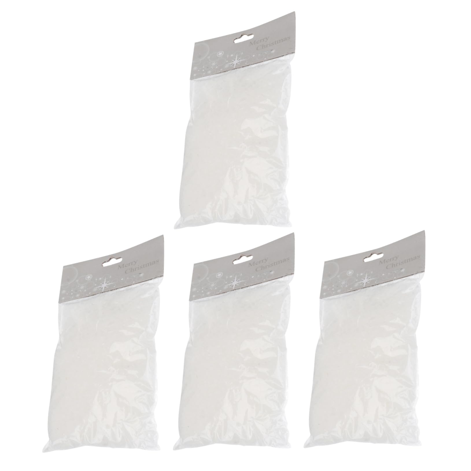 DOITOOL 4Bags Artificial Snow Fake Snow Decor for Christmas Each Snowflake Decoration for Holiday Events Indoor and Outdoor Use