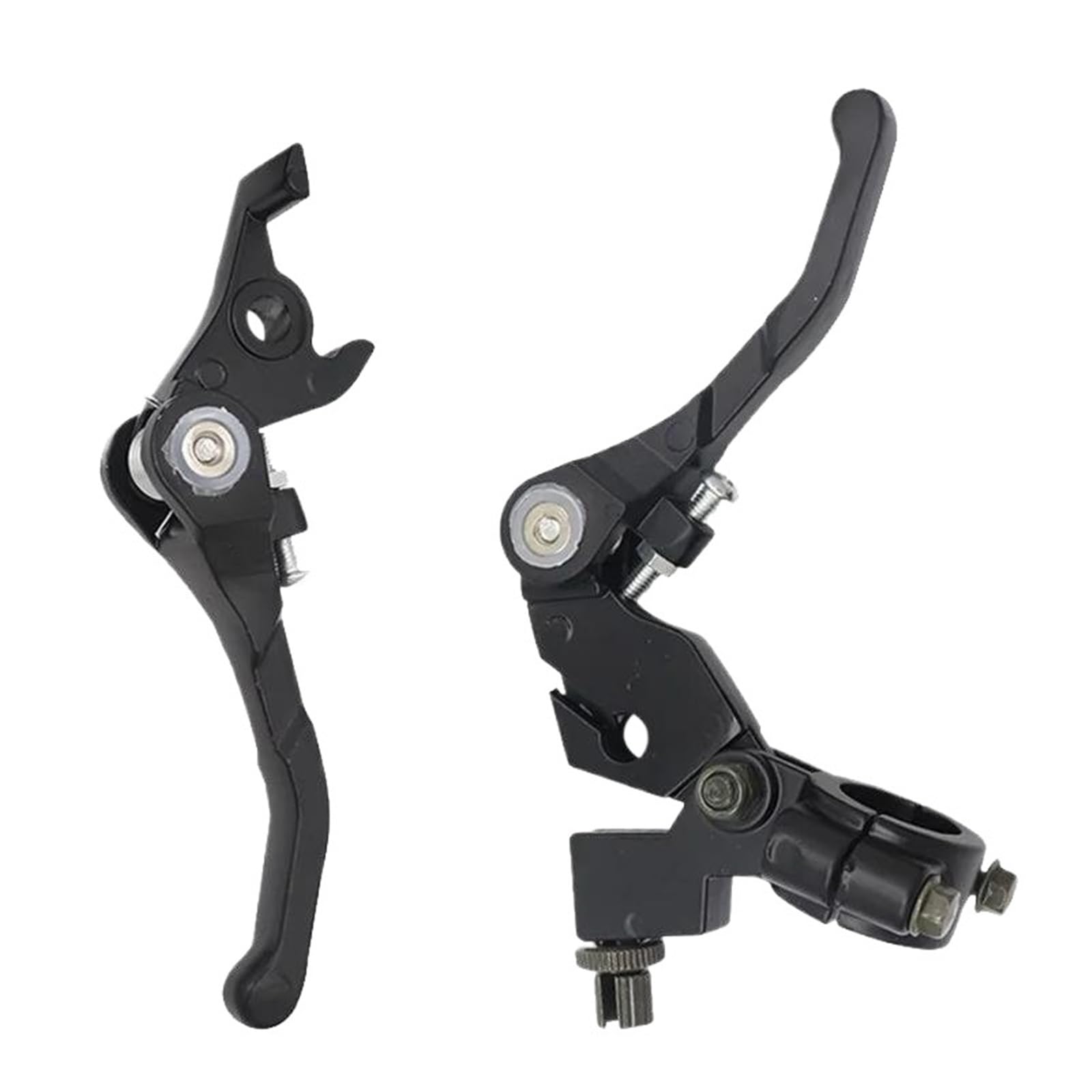 ETEKGVYVA Clutch Brake Lever Set Folding Brake Clutch Lever Set for Motorcycle Pit Dirt Bike ATV Quad 50cc 110cc 125cc 140cc 160cc 200cc(Black 1 Set)
