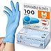 Price comparison product image ISC Hygiene & Safety Nitrile Gloves 8 M Medium Blue Box of 100 Powder Free Latex Free eudermic Disposable Examination Gloves nonsterile ambidextrous Commercial use