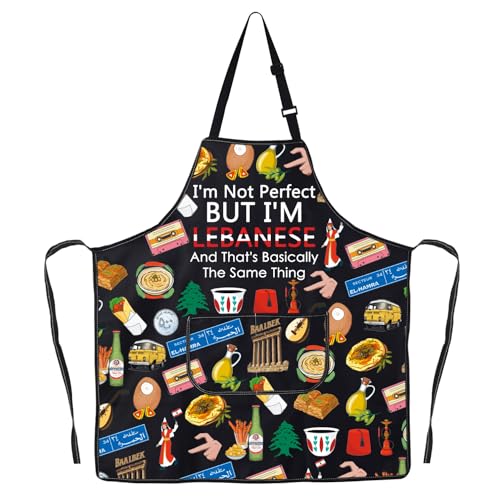 JNIAP Lebanese Kitchen Apron Chef Gift