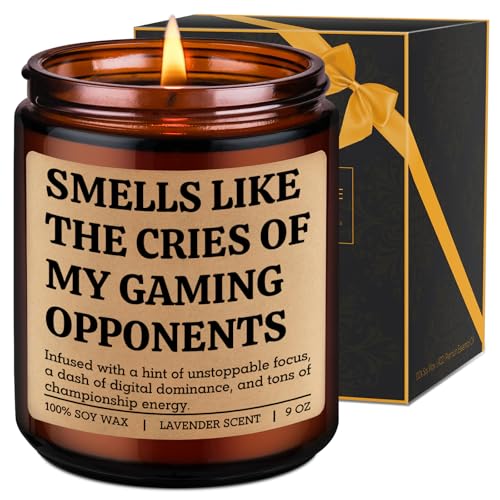 LEADO Video Game Candle, Gifts for Gamers Men, Women, Teen Boys, Girls - Gaming Gifts for Video Game Lovers - Funny Fathers Day, Birthday Presents for Gamer Boyfriend, Son, Husband, Dad, Gaming Stuff