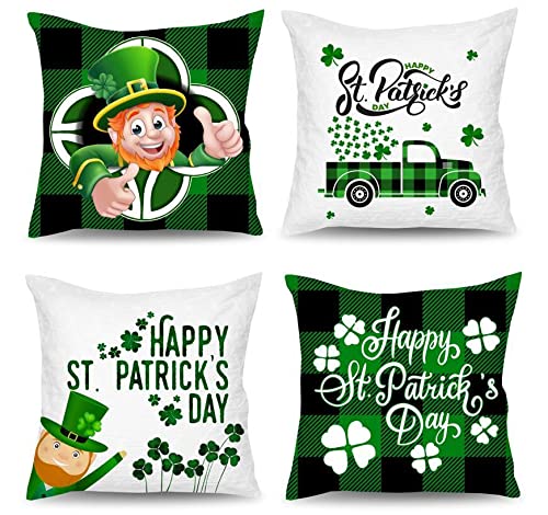 iMucci Fundas de almohada de San Patricio, 45,7 x 45,7 cm Cover