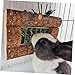 UPKOCH Rack Manger Feeder for Guinea Pigs Bunnies Pets Easy to Install Hay Dispenser Reduces Waste for Cages