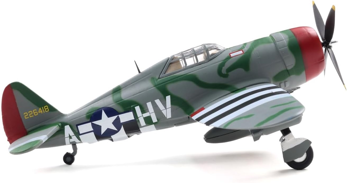 Motor city classics 1:72 Scale Military Diecast Collectible | P-47 Thunderbolt - Lt. Col. Francis S. Gabby Gabreski, USAAF | Militaria Diecast Model 27298-42